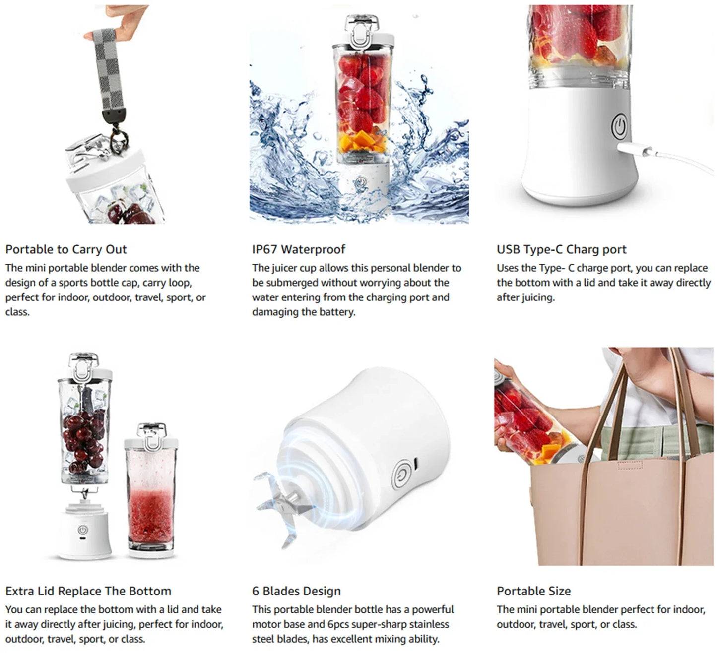 JuiceSwift ProBlend 600 Portable Blender